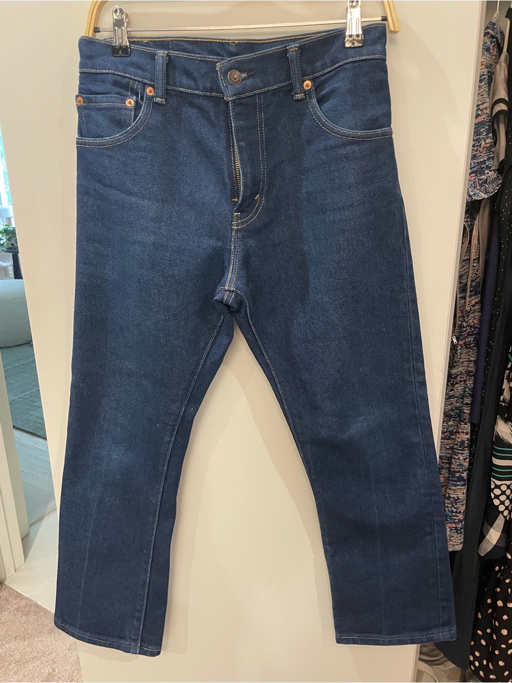 Levi's 517 Women's Boot Cut Jeans in Dark Blue Denim